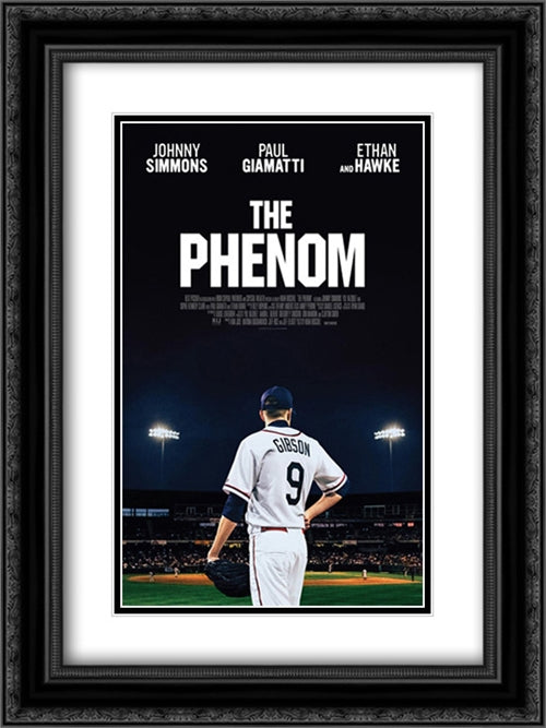 The Phenom 18x24 Black Ornate Wood Framed Movie Poster with Double Matting