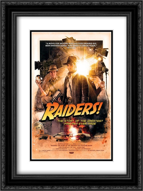 Raiders!: The Story of the Greatest Fan Film Ever Made 18x24 Black Ornate Wood Framed Movie Poster with Double Matting