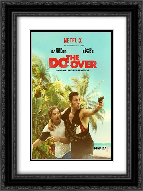 The Do Over 18x24 Black Ornate Wood Framed Movie Poster with Double Matting