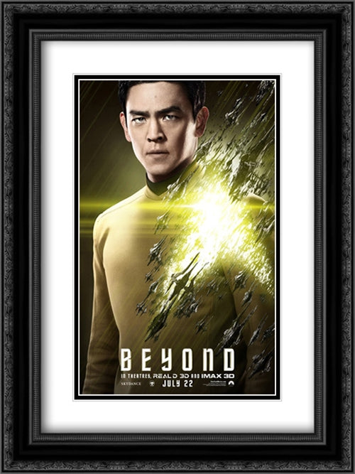 Star Trek Beyond 18x24 Black Ornate Wood Framed Movie Poster with Double Matting
