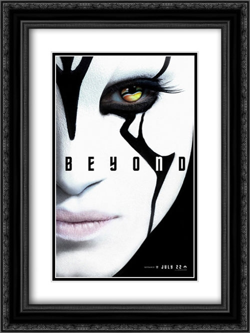 Star Trek Beyond 18x24 Black Ornate Wood Framed Movie Poster with Double Matting