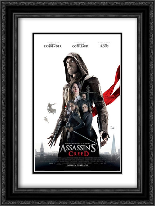 Assassin's Creed 18x24 Black Ornate Wood Framed Movie Poster with Double Matting