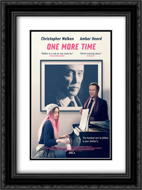 One More Time 18x24 Black Ornate Wood Framed Movie Poster with Double Matting