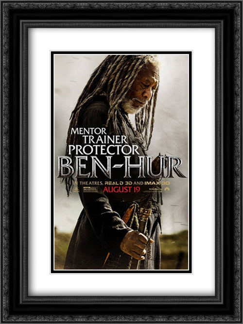 Ben-Hur 18x24 Black Ornate Wood Framed Movie Poster with Double Matting