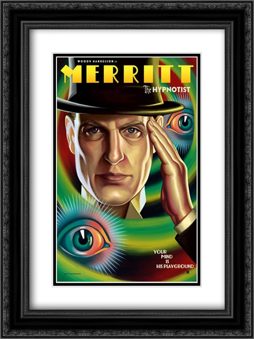 Now You See Me 2 18x24 Black Ornate Wood Framed Movie Poster with Double Matting