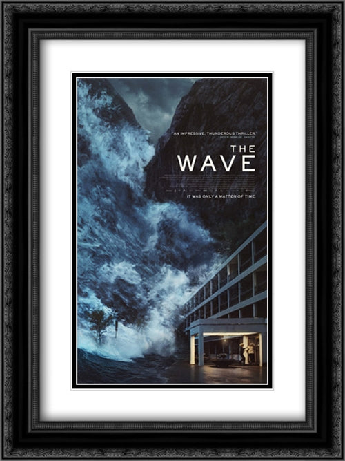 The Wave 18x24 Black Ornate Wood Framed Movie Poster with Double Matting