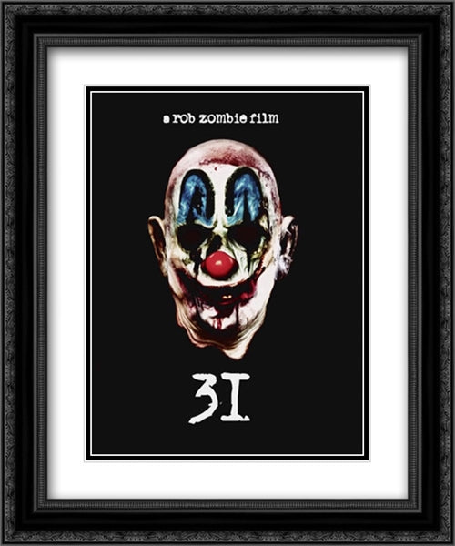 31 20x24 Black Ornate Wood Framed Movie Poster with Double Matting