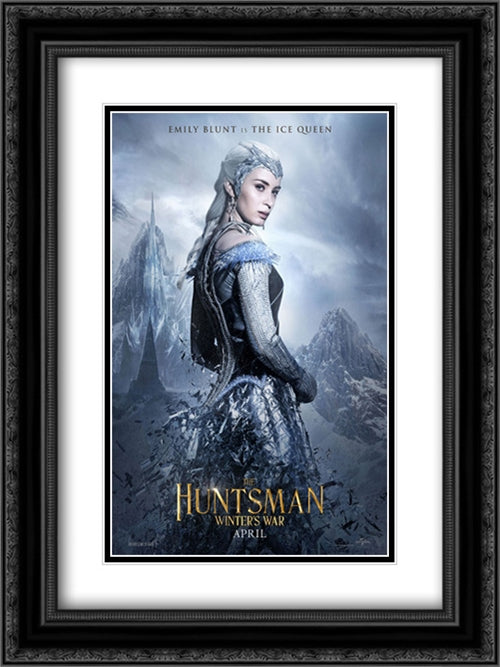 The Huntsman: Winter's War 18x24 Black Ornate Wood Framed Movie Poster with Double Matting