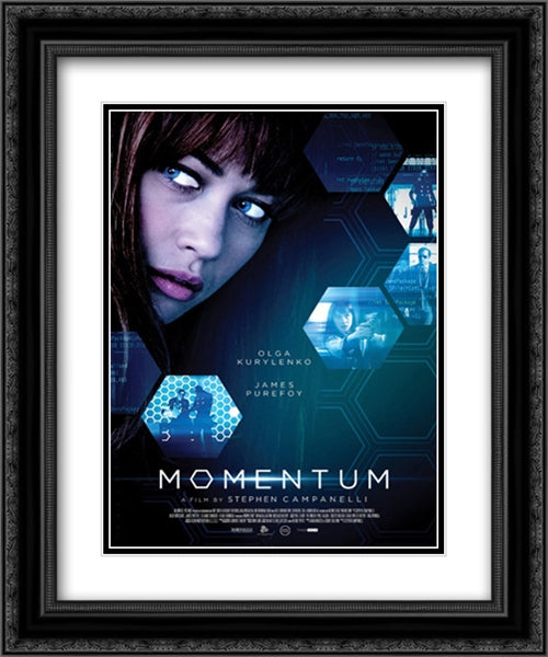 Momentum 20x24 Black Ornate Wood Framed Movie Poster with Double Matting