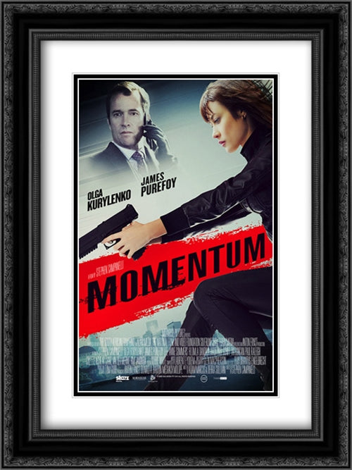 Momentum 18x24 Black Ornate Wood Framed Movie Poster with Double Matting