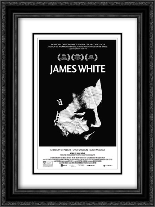 James White 18x24 Black Ornate Wood Framed Movie Poster with Double Matting