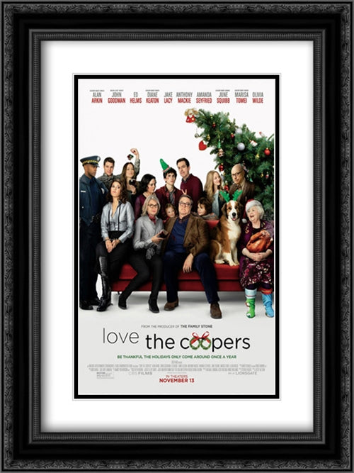 Love The Coopers 18x24 Black Ornate Wood Framed Movie Poster with Double Matting