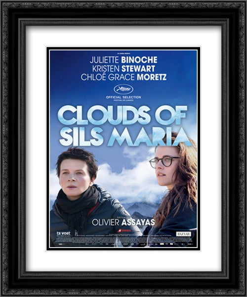Clouds of Sils Maria 20x24 Black Ornate Wood Framed Movie Poster with Double Matting