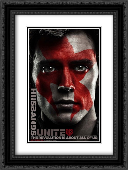 The Hunger Games: Mockingjay Part 2 18x24 Black Ornate Wood Framed Movie Poster with Double Matting