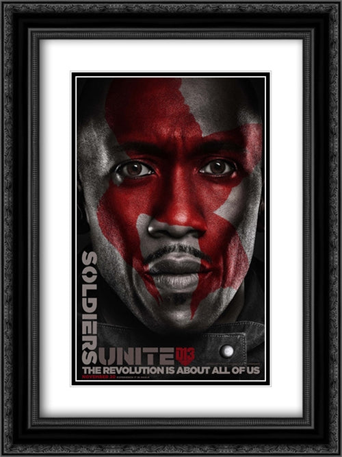 The Hunger Games: Mockingjay Part 2 18x24 Black Ornate Wood Framed Movie Poster with Double Matting