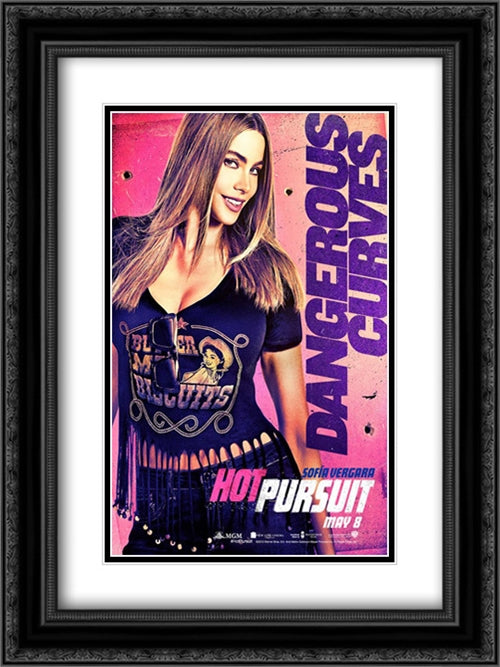 Hot Pursuit 18x24 Black Ornate Wood Framed Movie Poster with Double Matting