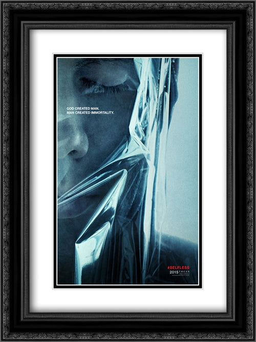Selfless 18x24 Black Ornate Wood Framed Movie Poster with Double Matting