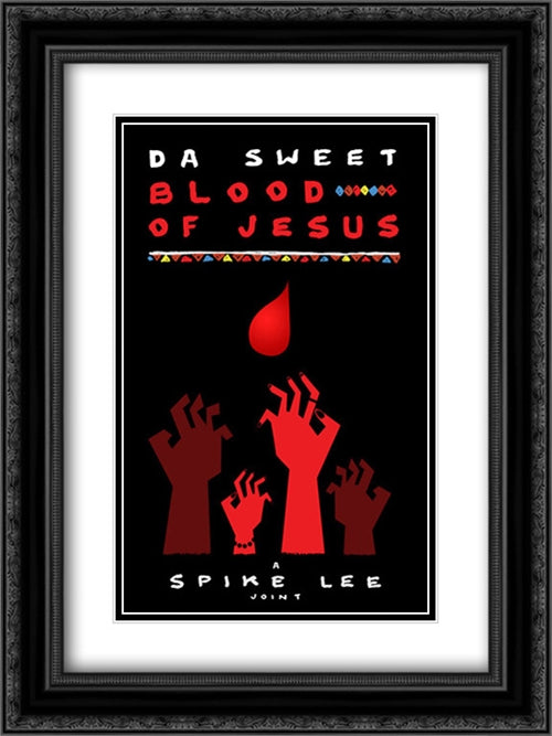 Da Sweet Blood of Jesus 18x24 Black Ornate Wood Framed Movie Poster with Double Matting