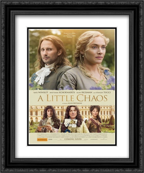 A Little Chaos 20x24 Black Ornate Wood Framed Movie Poster with Double Matting