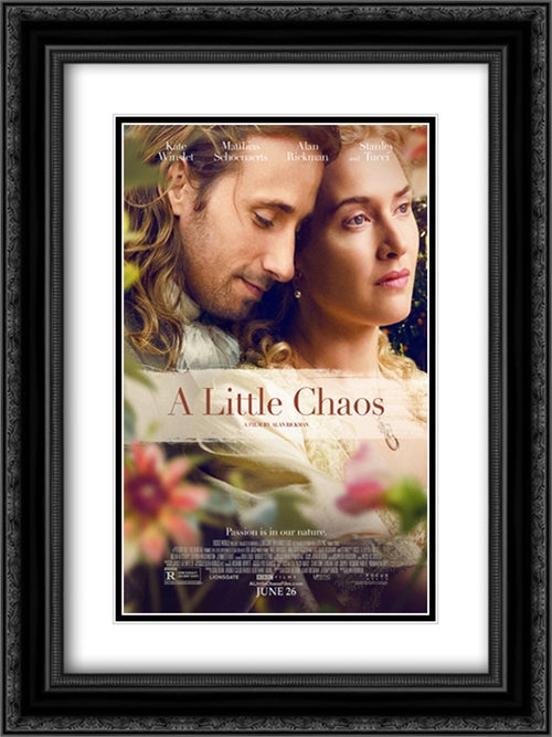 A Little Chaos 18x24 Black Ornate Wood Framed Movie Poster with Double Matting