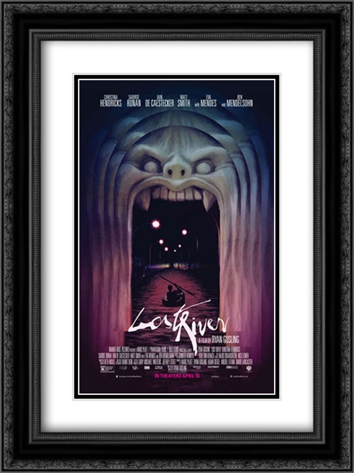 Lost River 18x24 Black Ornate Wood Framed Movie Poster with Double Matting