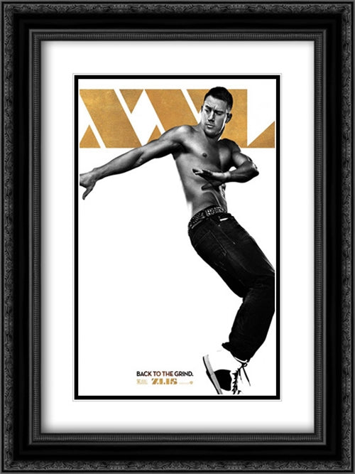 Magic Mike XXL 18x24 Black Ornate Wood Framed Movie Poster with Double Matting