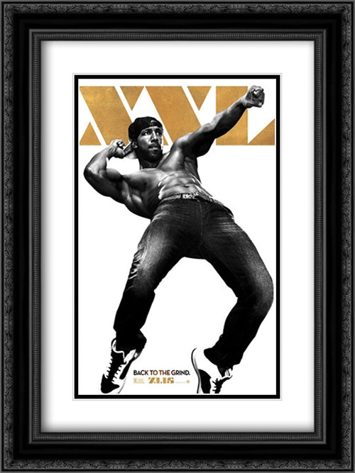 Magic Mike XXL 18x24 Black Ornate Wood Framed Movie Poster with Double Matting