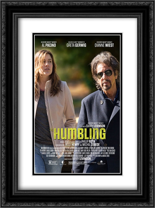 The Humbling 18x24 Black Ornate Wood Framed Movie Poster with Double Matting