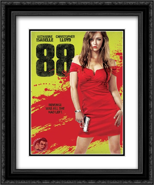 88 20x24 Black Ornate Wood Framed Movie Poster with Double Matting