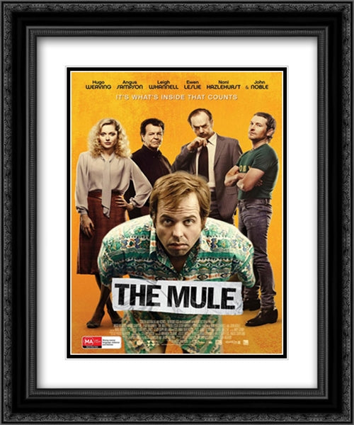 The Mule 20x24 Black Ornate Wood Framed Movie Poster with Double Matting