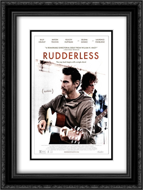 Rudderless 18x24 Black Ornate Wood Framed Movie Poster with Double Matting