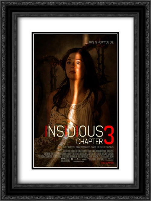 Insidious: Chapter 3 18x24 Black Ornate Wood Framed Movie Poster with Double Matting