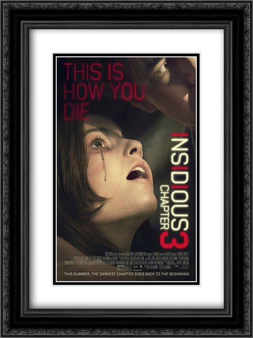 Insidious: Chapter 3 18x24 Black Ornate Wood Framed Movie Poster with Double Matting
