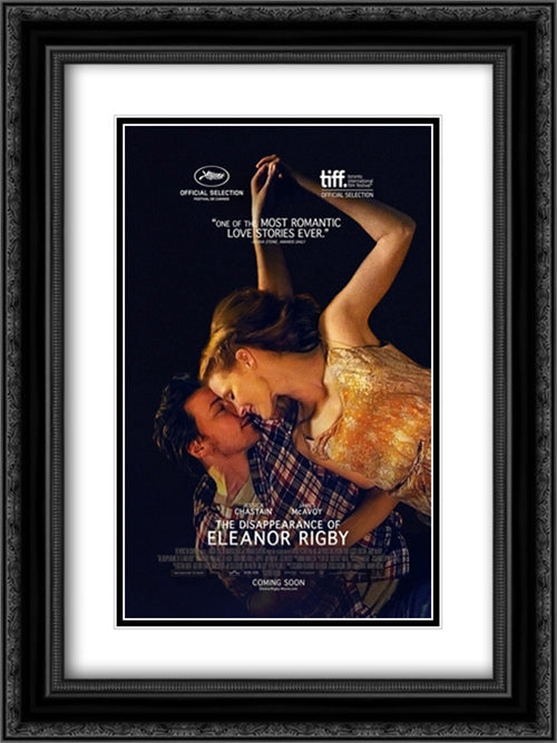 The Disappearance of Eleanor Rigby 18x24 Black Ornate Wood Framed Movie Poster with Double Matting