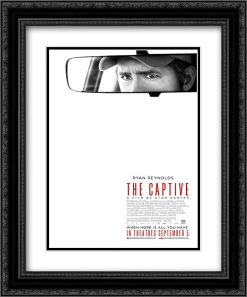 The Captive 20x24 Black Ornate Wood Framed Movie Poster with Double Matting