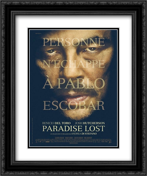 Pablo Escobar: Paradise Lost 20x24 Black Ornate Wood Framed Movie Poster with Double Matting