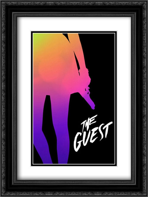 The Guest 18x24 Black Ornate Wood Framed Movie Poster with Double Matting