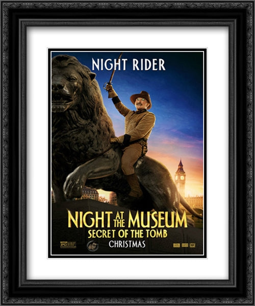 Night at the Museum: Secret of the Tomb 20x24 Black Ornate Wood Framed Movie Poster with Double Matting
