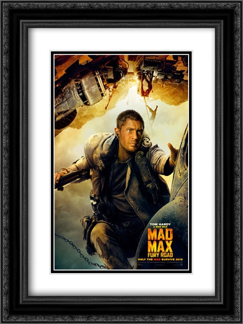 Mad Max: Fury Road 18x24 Black Ornate Wood Framed Movie Poster with Double Matting