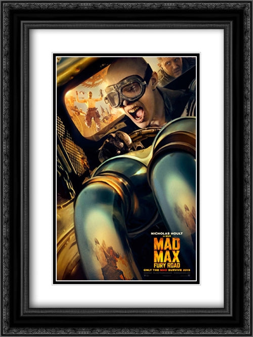Mad Max: Fury Road 18x24 Black Ornate Wood Framed Movie Poster with Double Matting