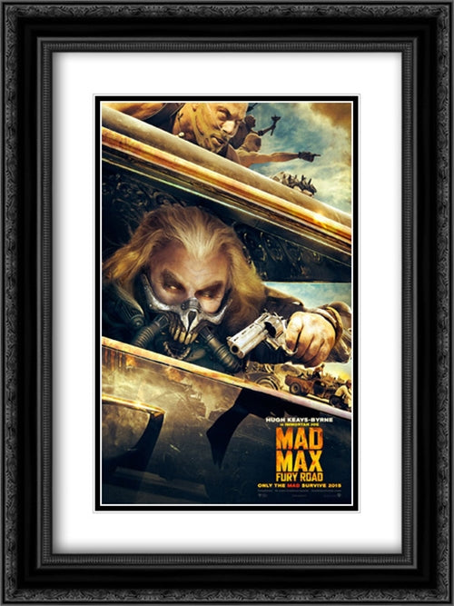 Mad Max: Fury Road 18x24 Black Ornate Wood Framed Movie Poster with Double Matting