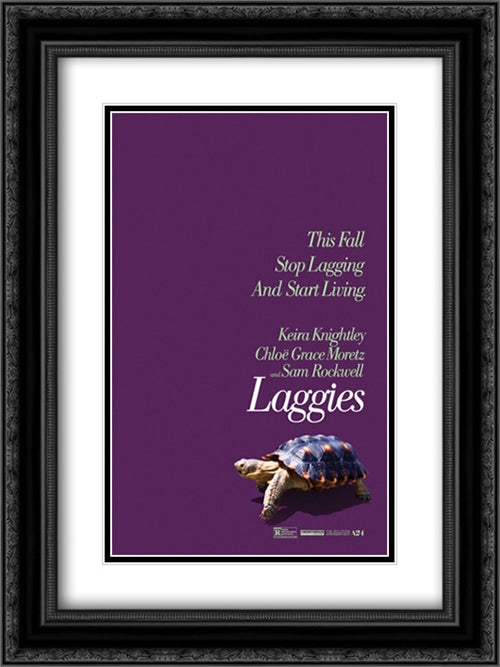 Laggies 18x24 Black Ornate Wood Framed Movie Poster with Double Matting