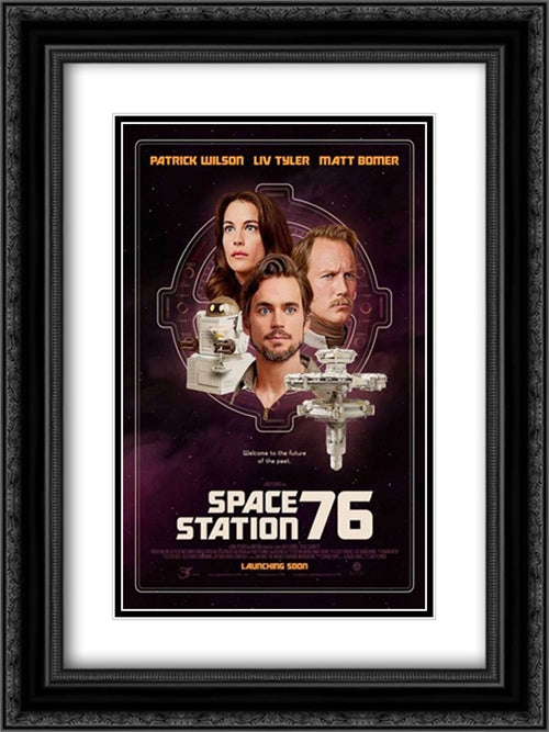 Space Station 76 18x24 Black Ornate Wood Framed Movie Poster with Double Matting