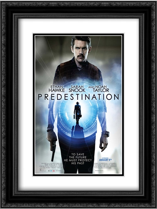Predestination 18x24 Black Ornate Wood Framed Movie Poster with Double Matting