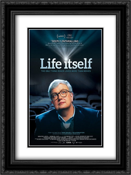Life Itself 18x24 Black Ornate Wood Framed Movie Poster with Double Matting