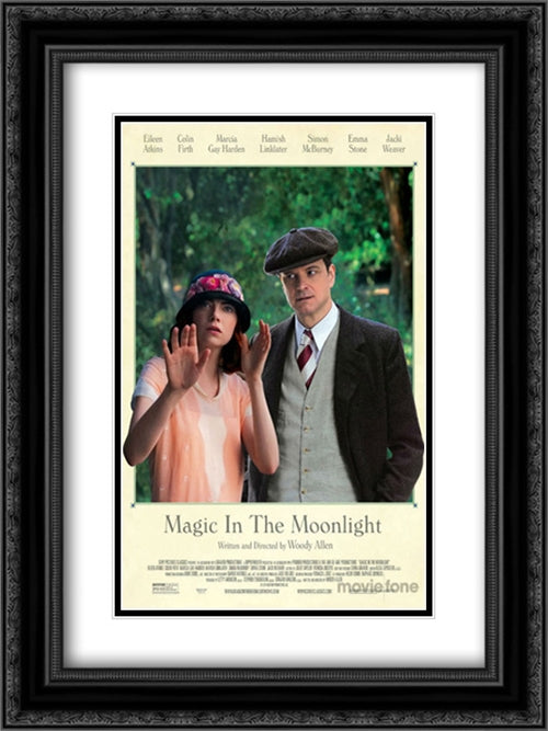 Magic in the Moonlight 18x24 Black Ornate Wood Framed Movie Poster with Double Matting