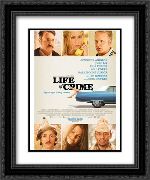 Life of Crime 20x24 Black Ornate Wood Framed Movie Poster with Double Matting