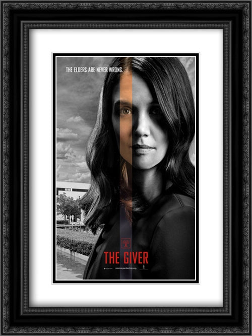 Lucy 18x24 Black Ornate Wood Framed Movie Poster with Double Matting