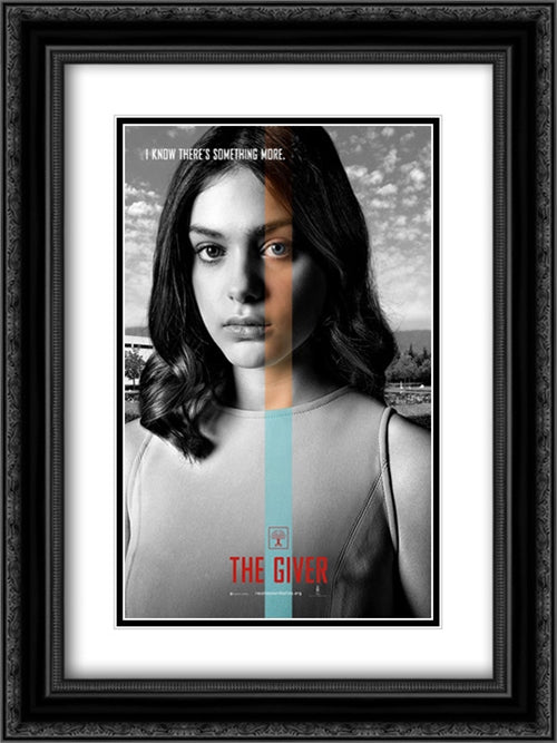Lucy 18x24 Black Ornate Wood Framed Movie Poster with Double Matting