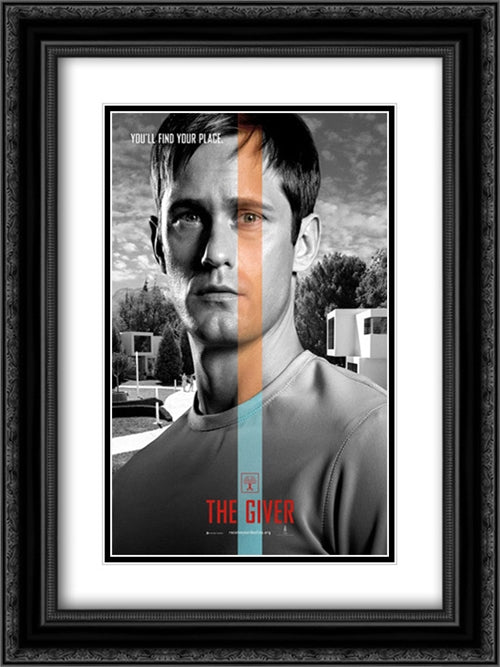 Lucy 18x24 Black Ornate Wood Framed Movie Poster with Double Matting